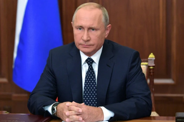 Le président russe Vladimir Poutine à Moscou