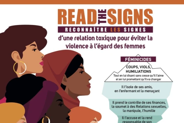 affiche sur les violences faites aux femmes