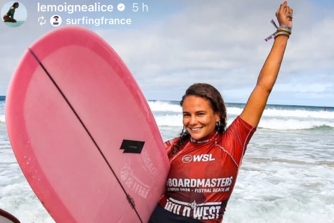 Mondiaux de longboard : Alice Lemoigne termine 9ème, l'équipe de France en bronze [?]