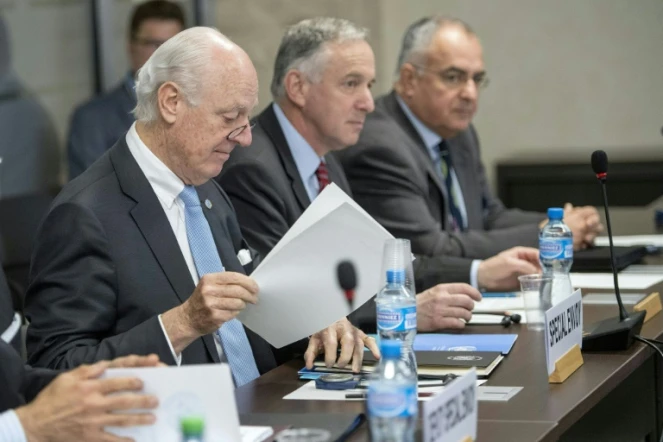 L'envoyé spécial de l'ONU sur la Syrie, Staffan de Mistura, le 27 avril 2016 à Genève