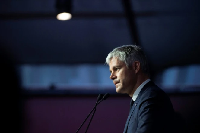 Le président du parti Les Républicains Laurent Wauquiez à Lyon le 16 mars 2019

