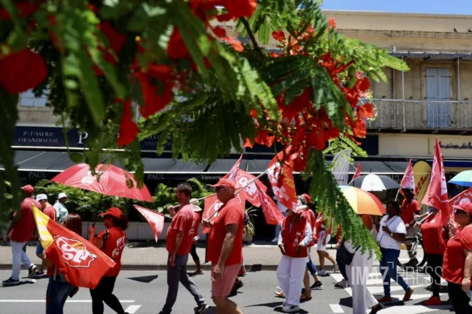 Saint-Denis - Manifestation contre la vie chère et le gouvernement