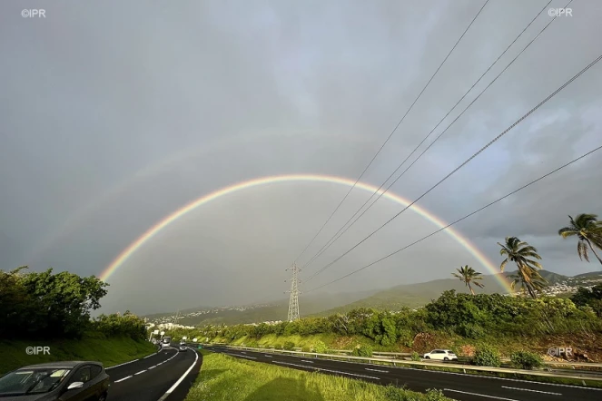 arc en ciel paysages pluie ouest météo réunion