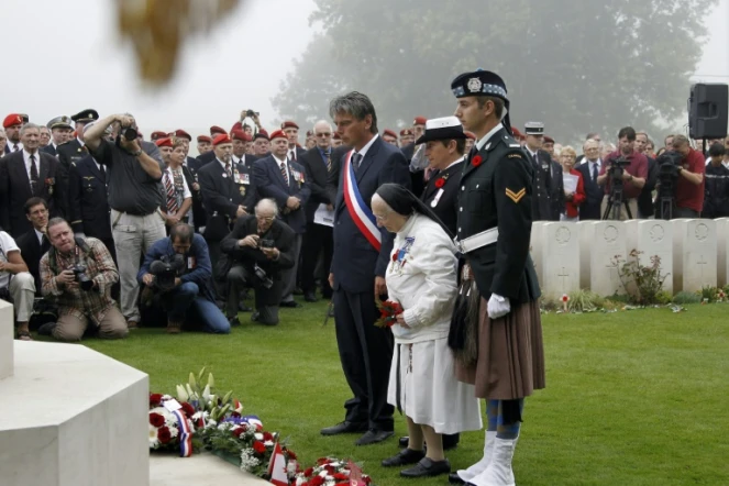 Soeur Marie-Agnès Valois avait assisté le 19 août 2012 au 70è anniversaire du raid sur Dieppe