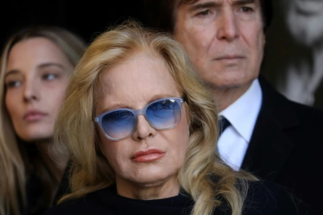 Sylvie Vartan aux obsèques de Johnny Hallyday à Paris, le 9 décembre 2017
