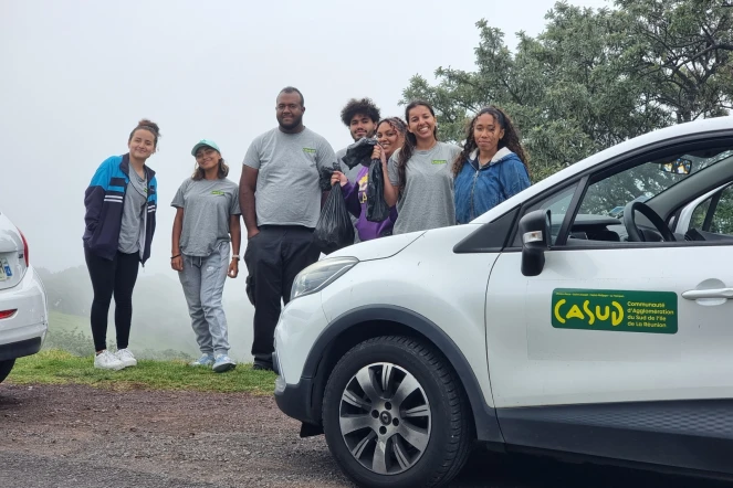 La Casud et l'ONF ont récupéré un important volume de déchets sur le chemin et le site du volcan