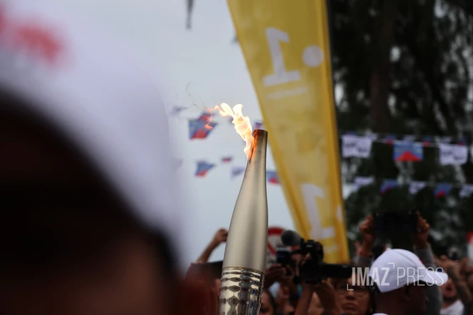 La flamme olympique Réunion