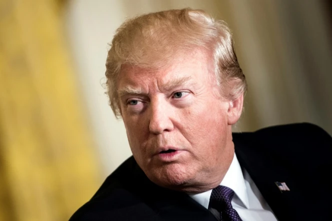 Le président américain Donald Trump à Washington le 12 avril 2017