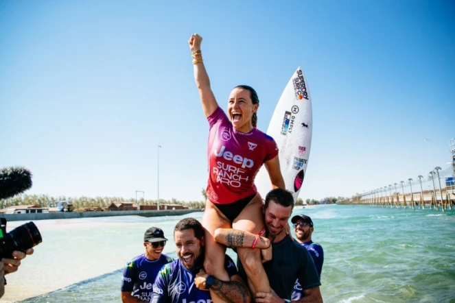 Johanne Defay remporte le surf ranch pro