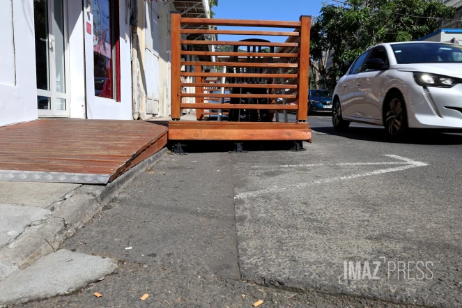 terrasse parking réglementée