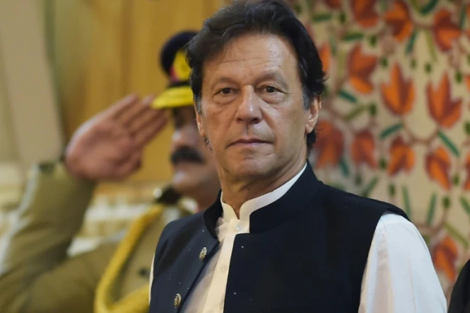 Le Premier Ministre pakistanais Imran Khan à Muzaffarabad le 14 août 2019