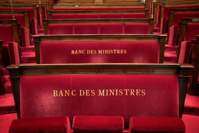 Le banc des ministres de l'Assemblée nationale, le 16 octobre 2017