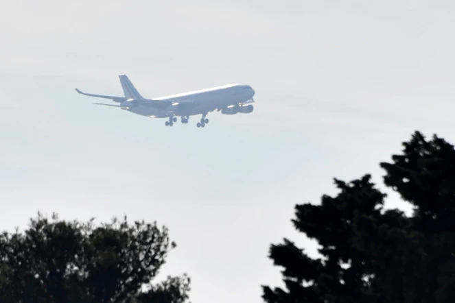 Atterrissage du premier avion de rapatriés français de Wuhan, le 31 janvier 2020 à Istres