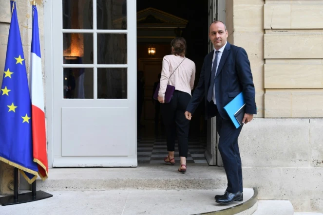 Laurent Berger, secrétaire général de la CFDT, à son arrivée à l'Hôtel Matignon à Paris, le 31 août 2017