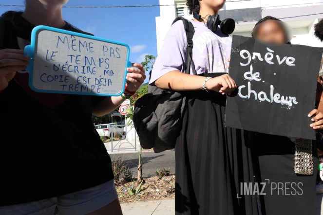 Manifestation au collège Juliette Dodu