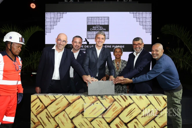 pose première pierre Espace Bertel au Chaudron 2025