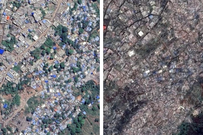 Mayotte : les photos satellites dévoilent l'ampleur de la catastrophe après le passage du cyclone