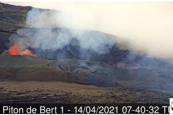 éruption volcan piton de la fournaise 14 avril 2021
