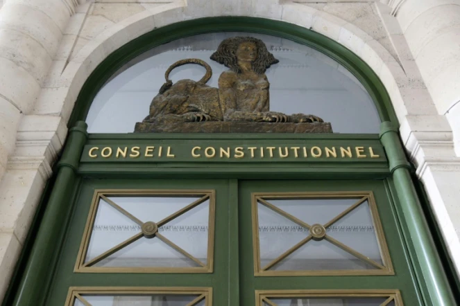 Une des entrées du Conseil Constitutionnel, le 21 février 2012 à Paris