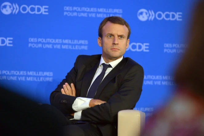 Le ministre de l'Economie Emmanuel Macron à Paris, le 18 septembre 2015