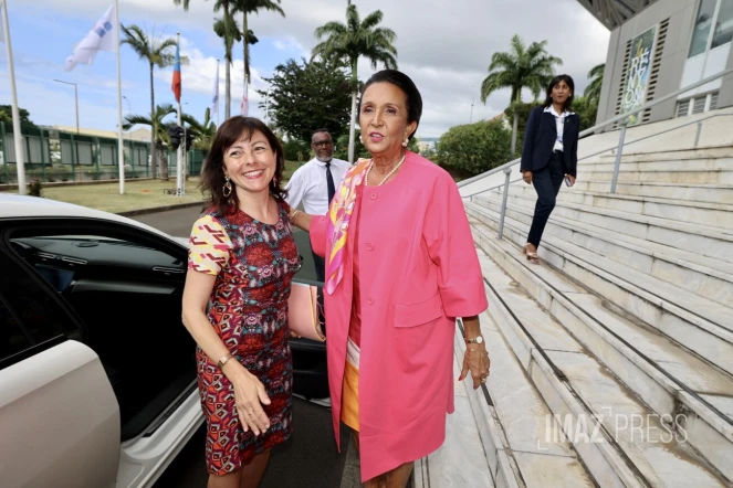 Visite Carole Delga et Huguette Bello 40 ans de La Région