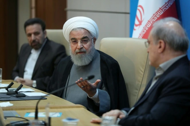 Photo obtenue auprès de la présidence iranienne montrant le président Hassan Rohani lors d'une réunion à Téhéran le 25 juin 2019
