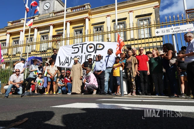 Saint-Denis - Manifestation contre l'opération Wuambushu à Mayotte 