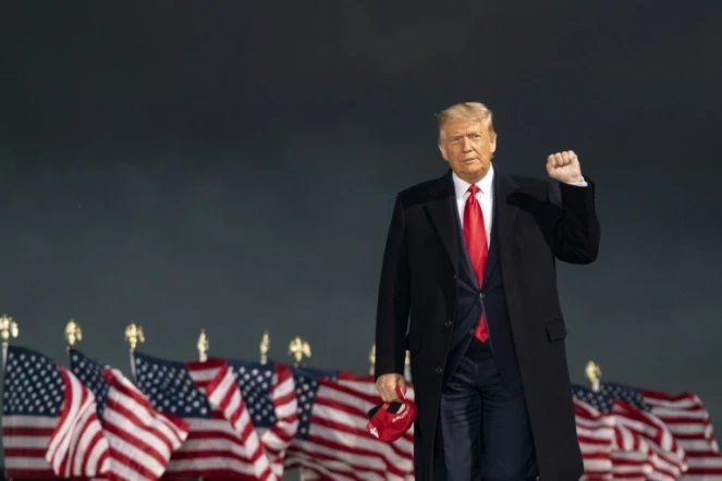 Le président américain Donald Trump à Des Moines, le 14 octobre 2020, dans l'Iowa
