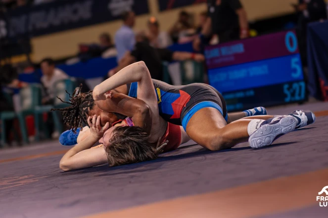 Championnats de France de lutte séniors : Clacidy Dubary Sitouze remporte sa première médaille