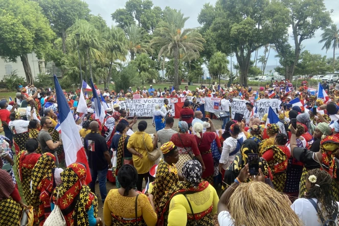 Manifestation pour Wuambushu