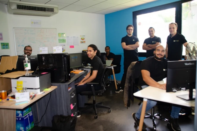Equipe du studio Pitaya, premier studio de jeux vidéo à La Réunion