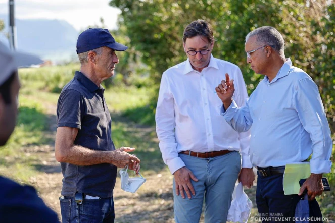 Cyrille Melchior à la rencontre des sinistrés de Garence