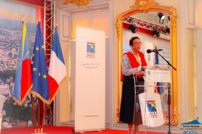 Huguette Bello au 30ème Congrès de l'ACCD'OM pour la cérémonie d'ouverture 