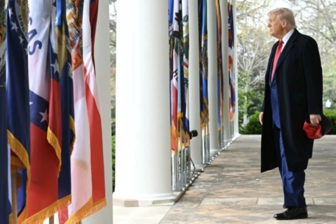 Le président américain Donald Trump à la Maison Blanche, à Washington, aux Etats-Unis, le 2 avril 2025 ( AFP / SAUL LOEB )