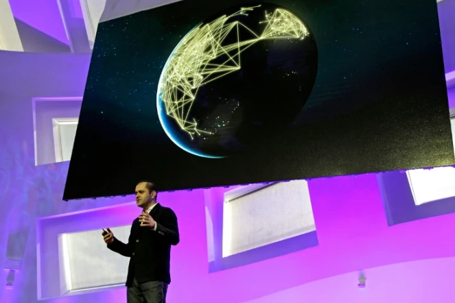 Shervin Pishevar, cofondateur d'Hyperloop One, à Las Vegas le 10 mai 2016