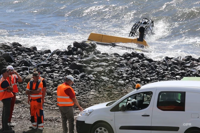 accident entrée nord de la route du littoral 