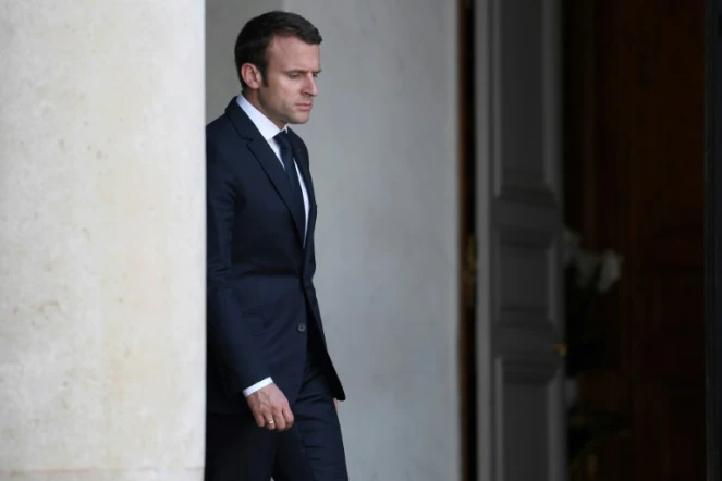 Le président français Emmanuel Macron, le 23 mai 2017 à L'Elysée 