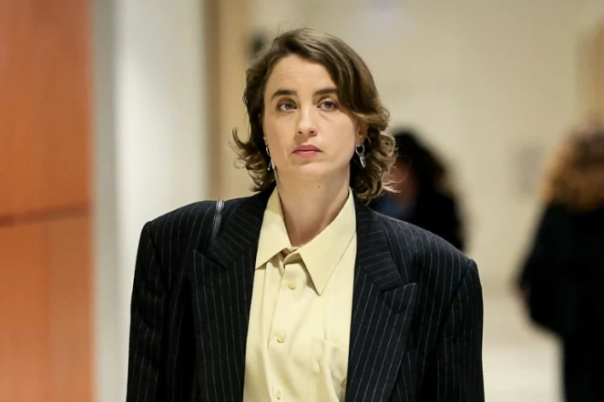 L'actrice française  Adèle Haenel au tribunal judiciaire de Paris, le 10 décembre 2024