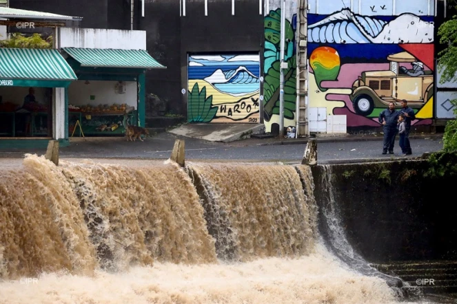 La rivière d'abord est en crue le 25 janvier 2020