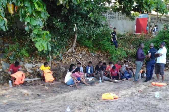 Lundi 27 mai 2019 - Mayotte : 18 migrants Sri-lankais débarquent dans le sud (Photo : DR/France Mayotte Matin)