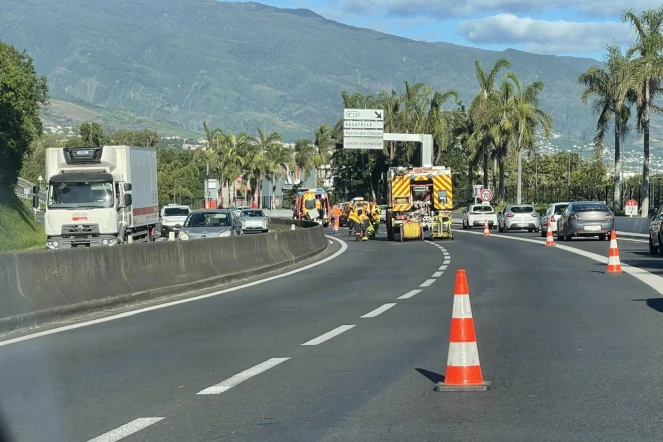 Accident terminé à Sainte-Marie : cinq kilomètres de ralentissement en direction du nord