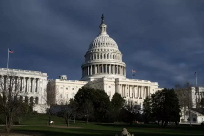 Le Capitole, siège du Congrès américain, le 7 mars 2024 à Washington ( AFP / SAUL LOEB )