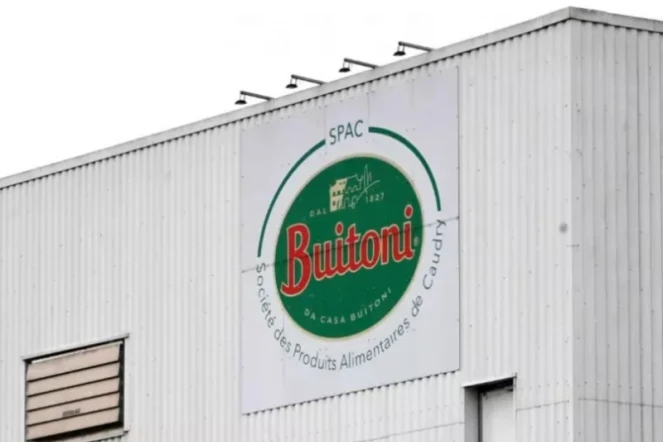 L'usine Buitoni de Caudry, dans le Nord, le 1er avril 2022 ( AFP / FRANCOIS LO PRESTI )