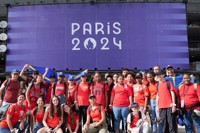 JO-2024 : les collégiens réunionnais entre le Stade de France et la Concorde