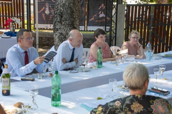 Hervé Barbaret en visite au Port