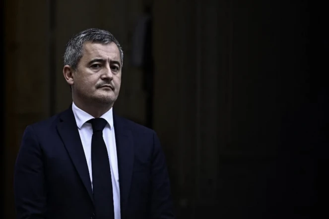 Le nouveau garde des Sceaux, Gérald Darmanin, au ministère de la Justice (Paris), le 24 décembre 2024. (JULIEN DE ROSA / AFP)