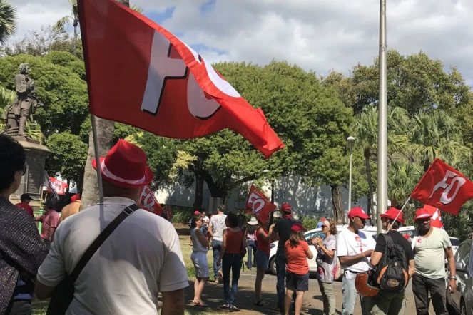 Manifestation contre la réforme des retraites devant la préfecture le 21 septembre 2019
