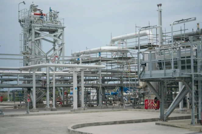 Les installations d'une usine de traitement de gaz à Vadu, en Roumanie, le 28 juin 2022