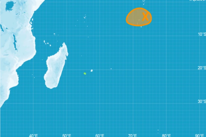 zone perturbée Diego Garcia Localisation
