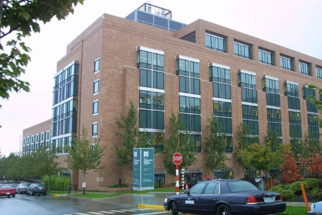 Le centre de recherche sur le cancer Fred Hutchinson à Seattle, dans l'État de Washington, le 8 octobre 2001